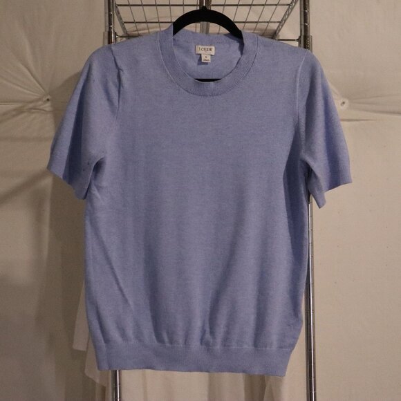 JCrew light blue, slightly heathered look, size SMALL - Picture 2 of 5
